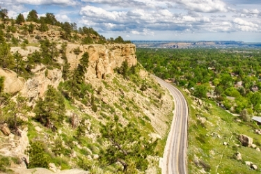 Aerial photo from the Rimrocks area