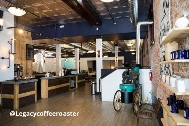 Legacy Coffee Roaster Interior space