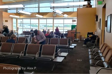 Cody Yellowstone Regional Airport waiting area