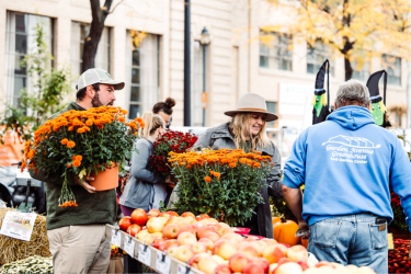 Fresh Flowers and fruits