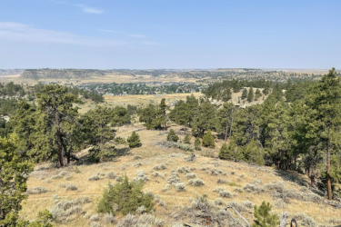 looking down from a peak