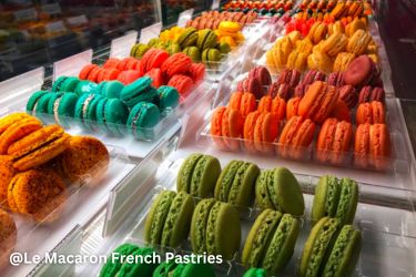 Diverse Macarons at Le Macaron French Pastries