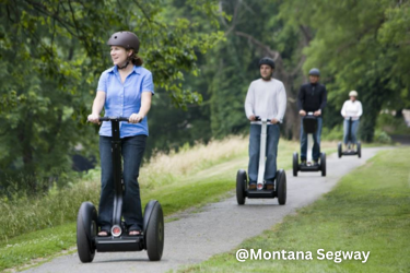 People on a segway tour